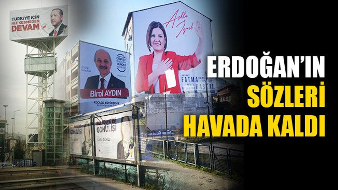 Erdoğan’ın sözleri İzmit’te havada kaldı!