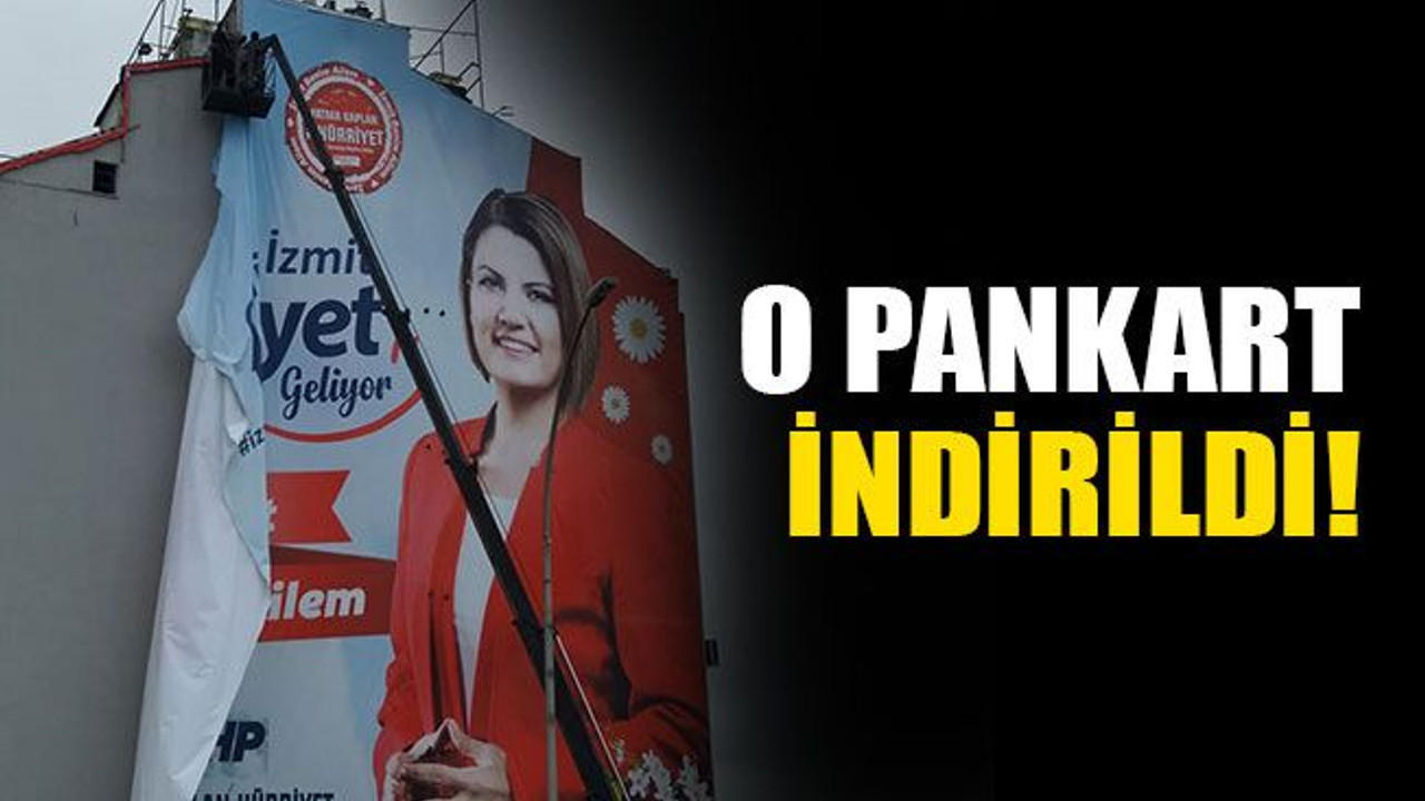 Hürriyet'in dev pankartı indirildi!