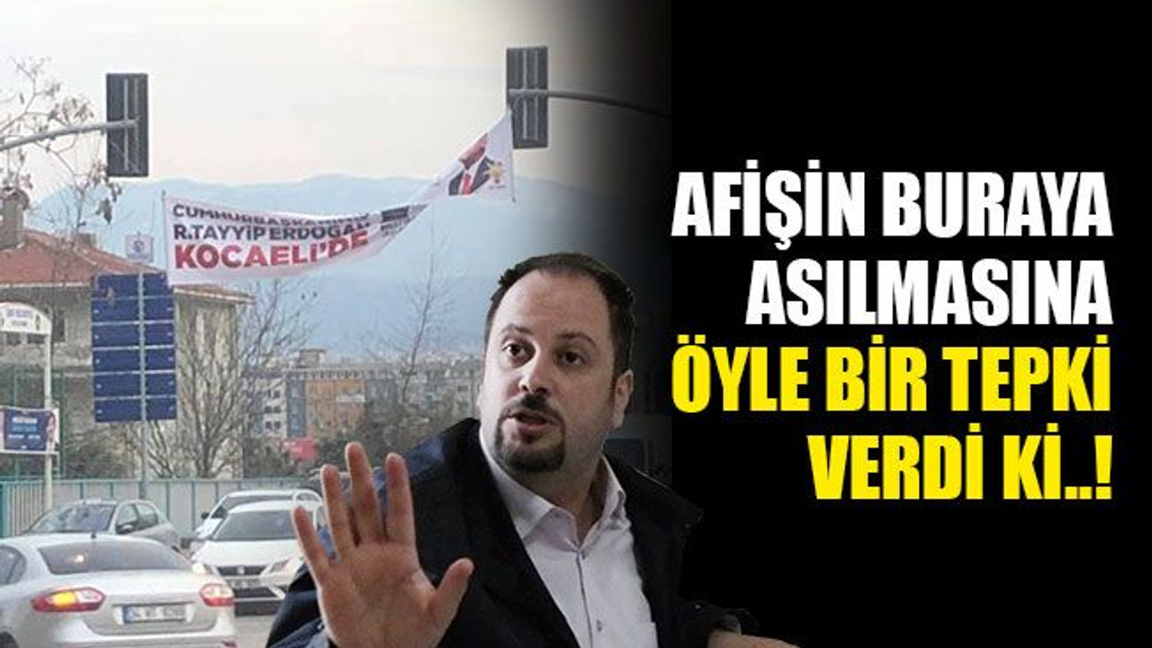Trafik ışıklarına afişe tepki: Mevla'm gereğini yapmış!