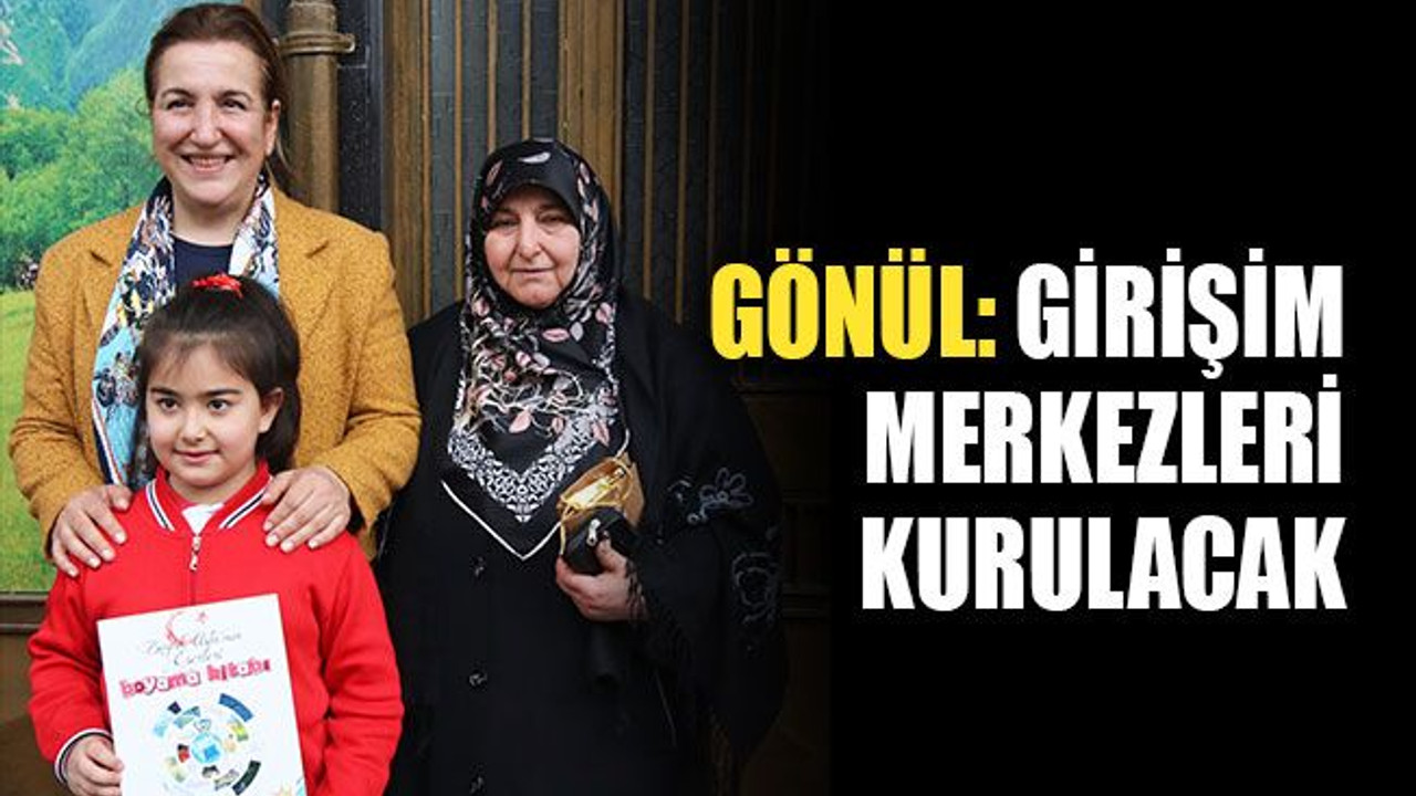 Gönül: Girişim merkezleri kurulacak