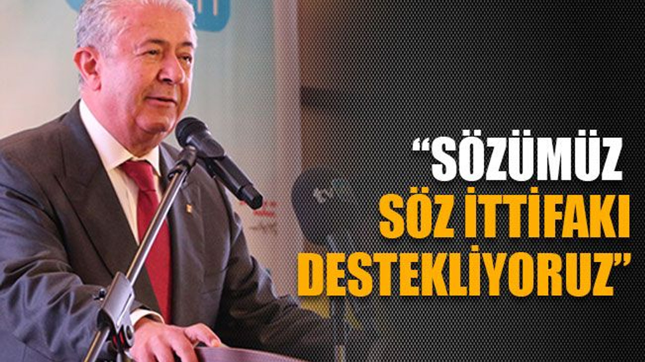 Sarıbay: “Sözümüz söz ittifakı destekliyoruz”