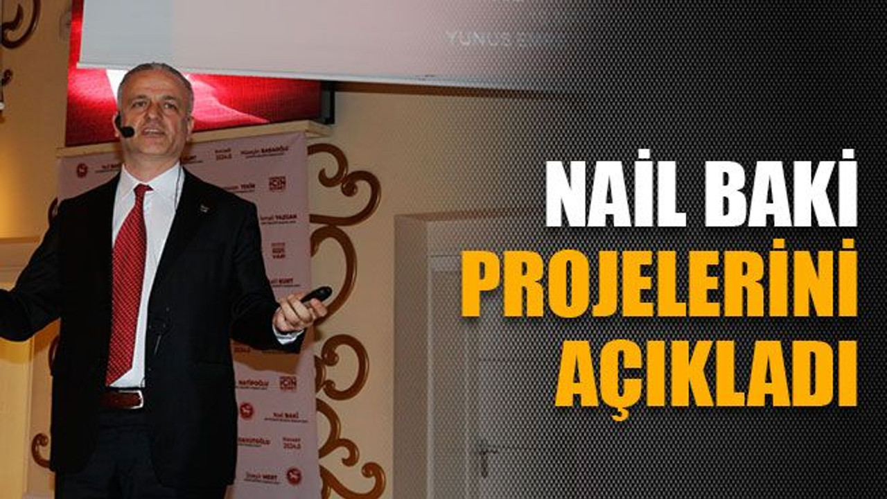 Nail Baki projelerini açıkladı