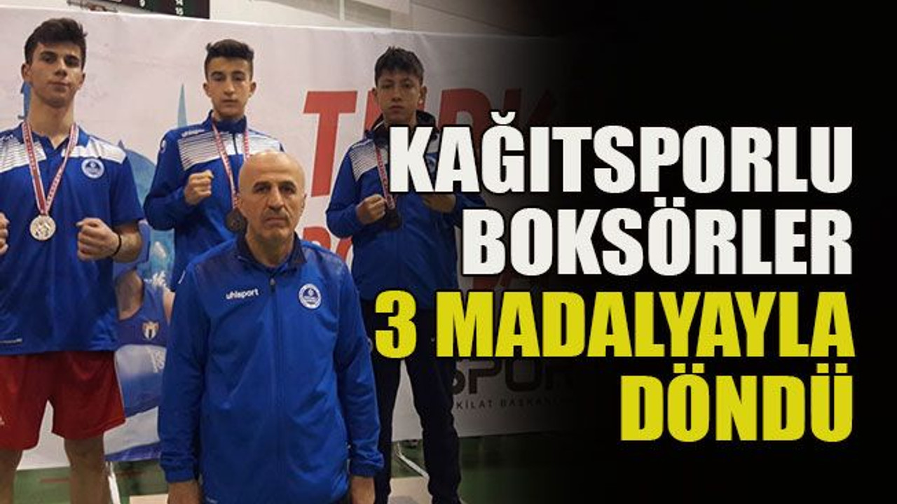 Kağıtsporlu boksörler 3 madalyayla döndü