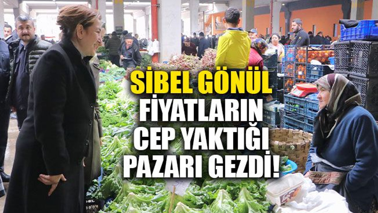 Gönül, fiyatların cep yaktığı pazarı gezdi!