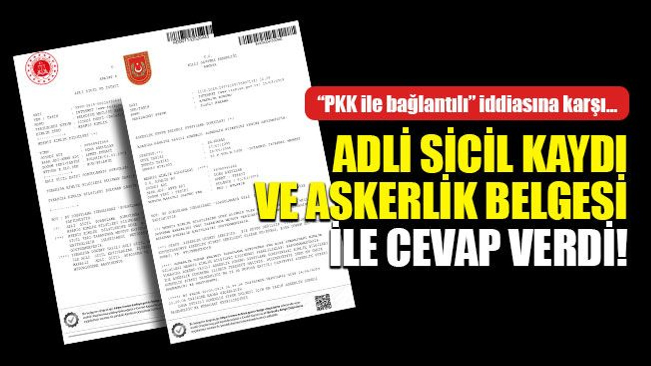 "PKK ile bağlantılı" diye teşhir edilen adayın, adli sicil kaydı temiz çıktı!