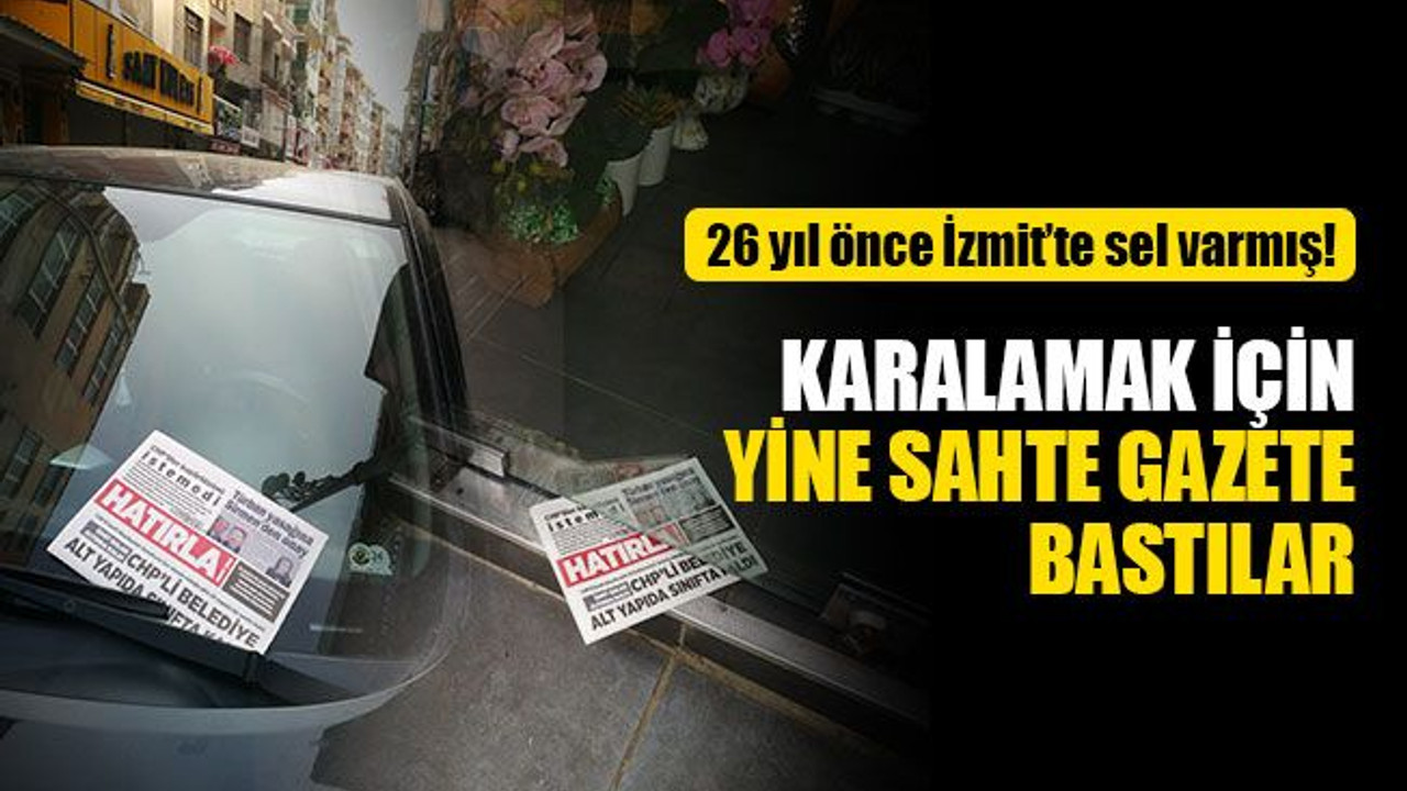 Karalamak için sahte gazete bastılar!