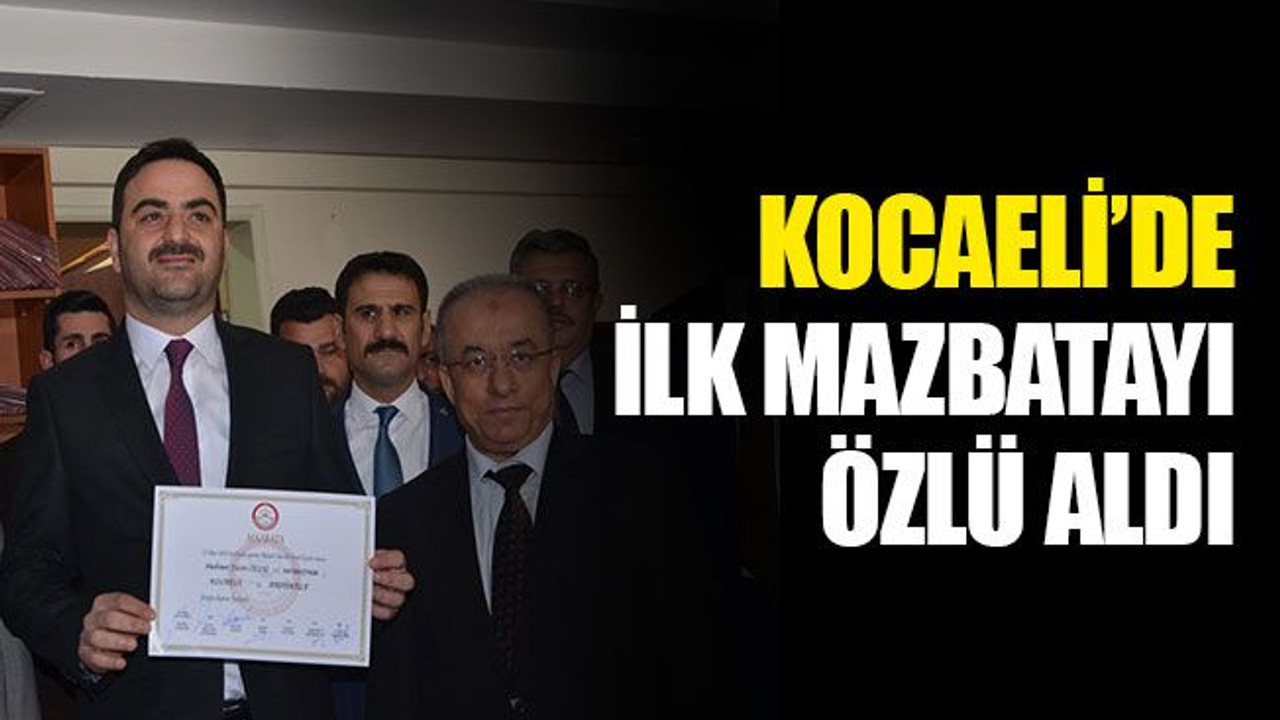 Kocaeli’de ilk mazbatayı Yasin Özlü aldı