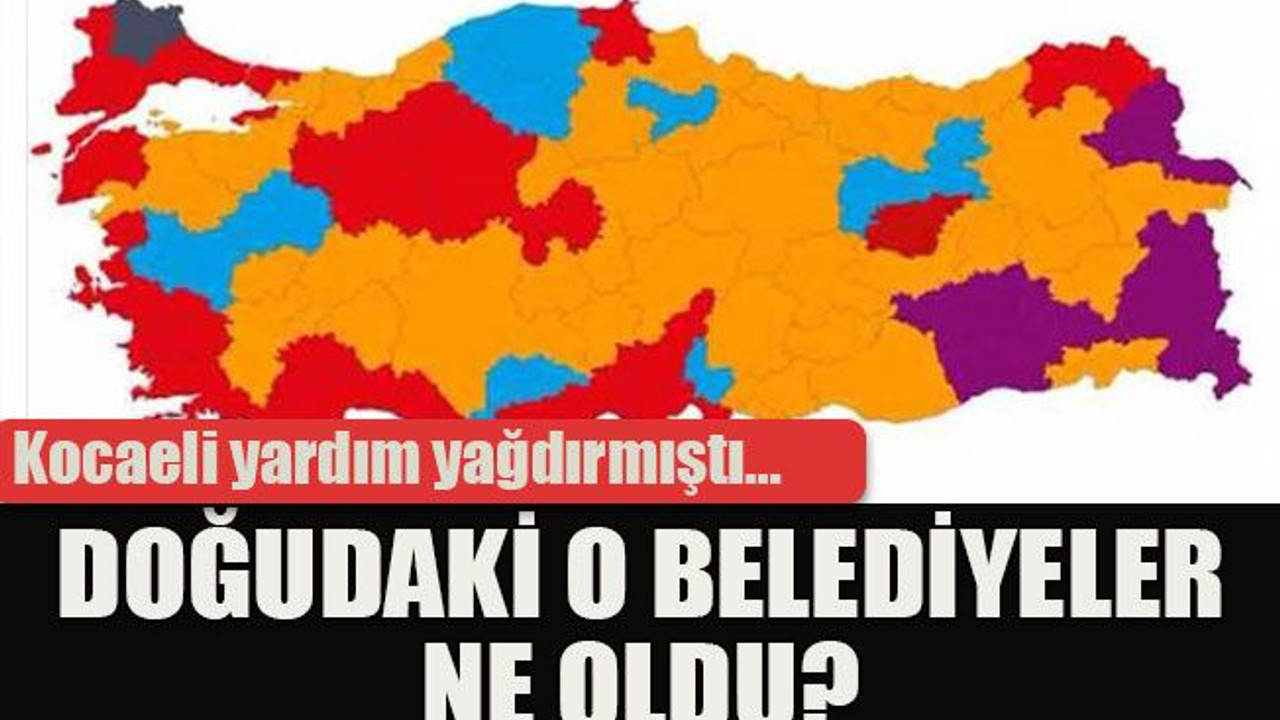 Kocaeli yardım yağdırmıştı… Doğudaki o belediyeler ne oldu?