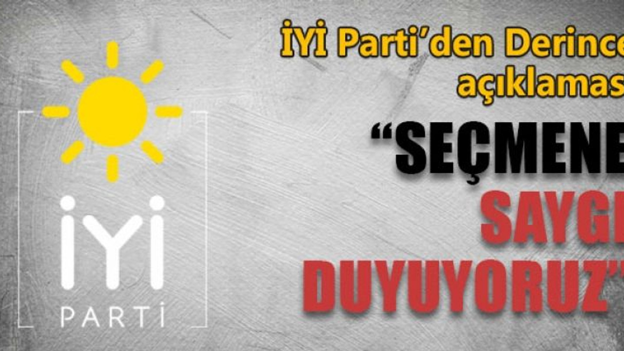 İYİ Parti’den Derince açıklaması: “Seçmene saygı duyuyoruz”