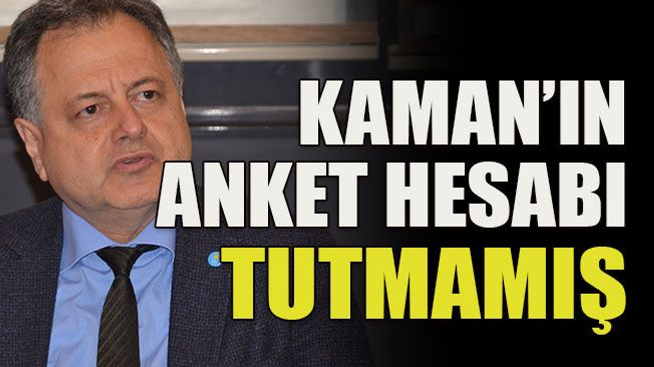 Kaman’ın anket hesabı tutmamış