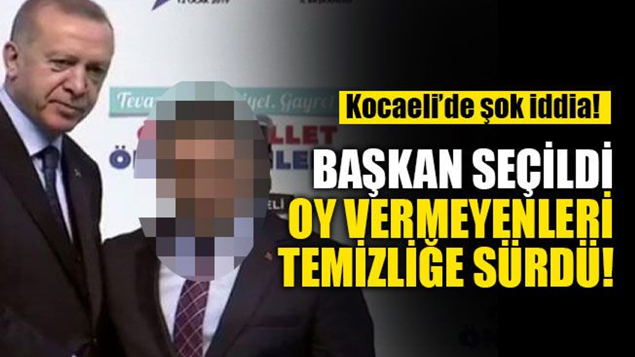 Kocaeli’de şok iddia: Başkan oy vermeyen işçileri temizliğe sürdü!