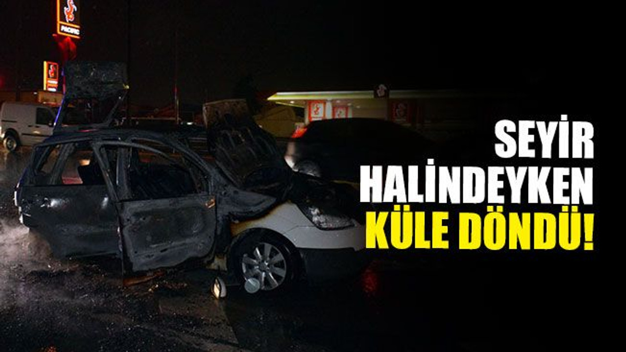 Seyir halindeyken küle döndü!