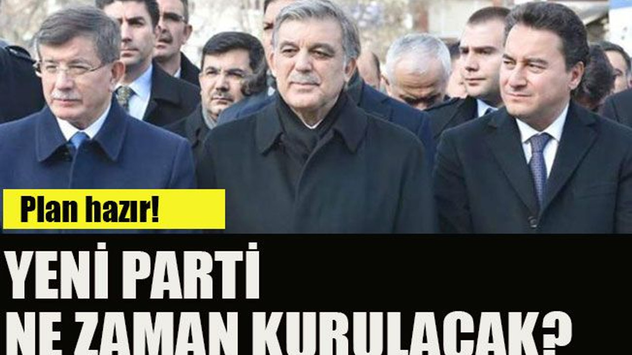 Plan hazır! Yeni parti ne zaman kurulacak?