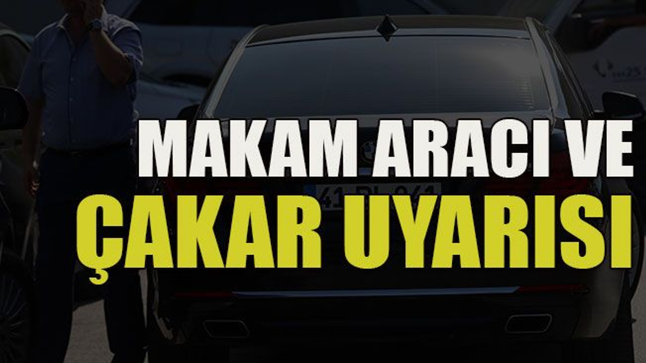 Makam aracı ve çakar uyarısı