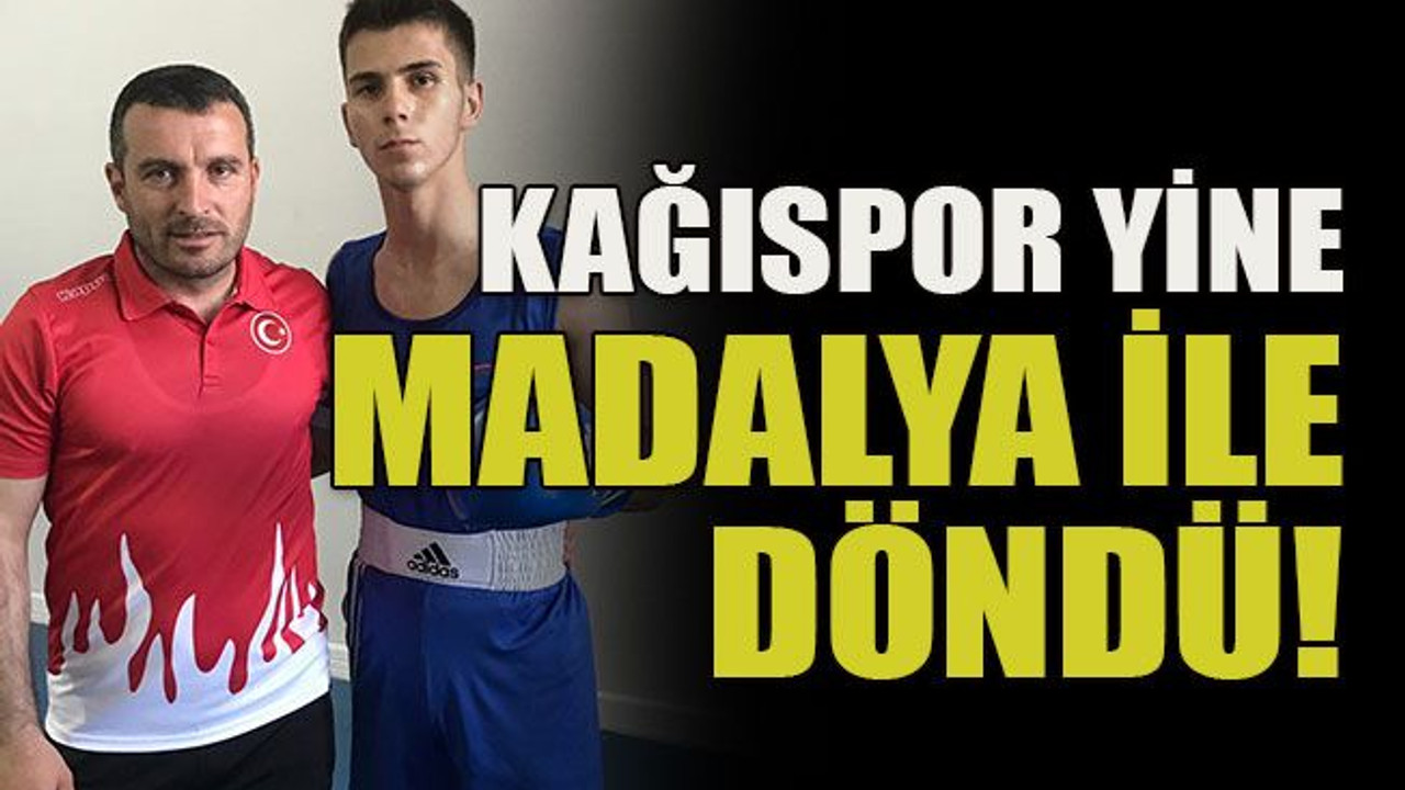 Kağıspor yine madalya ile döndü!