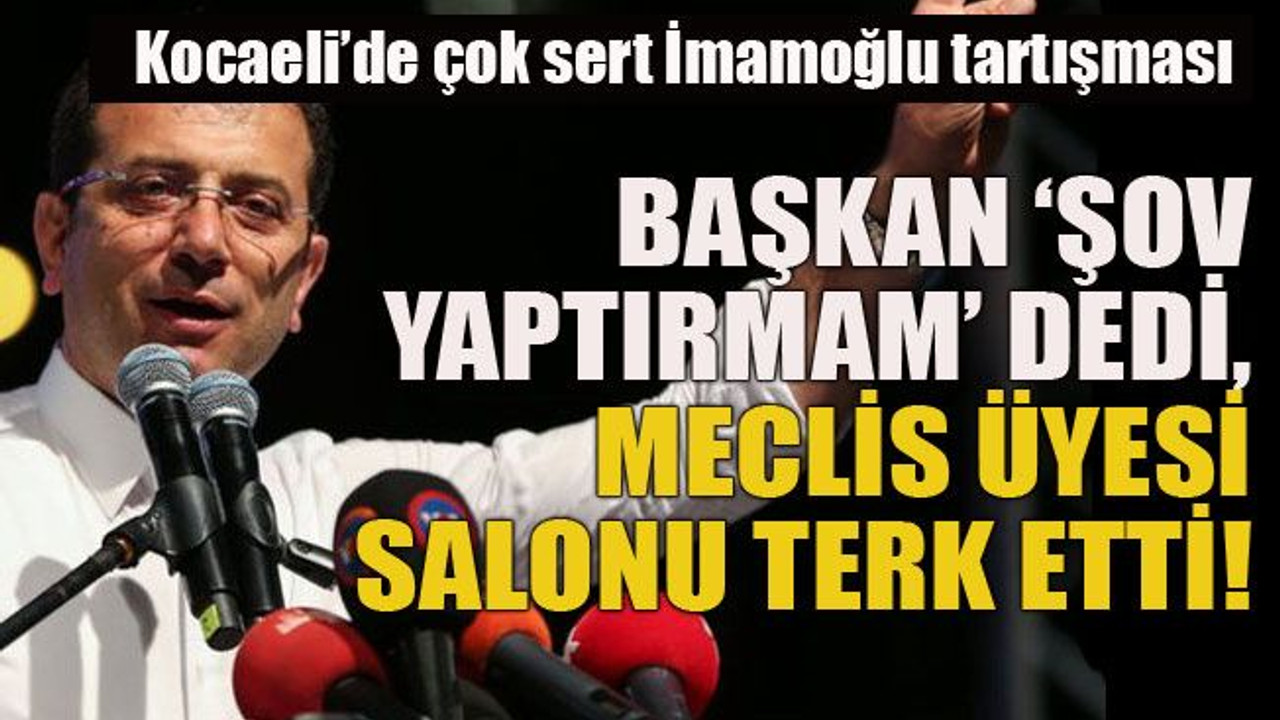 Kocaeli’de çok sert İmamoğlu tartışması