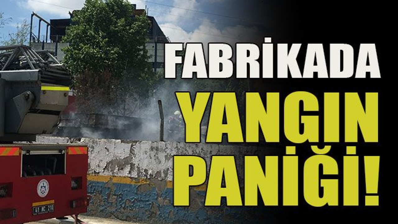 Fabrikada yangın paniği!
