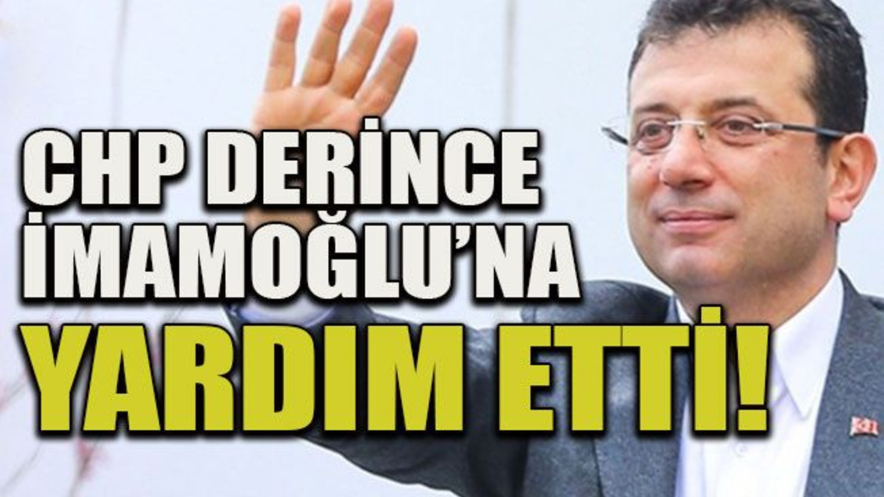 CHP Derince İmamoğlu’na yardım etti!
