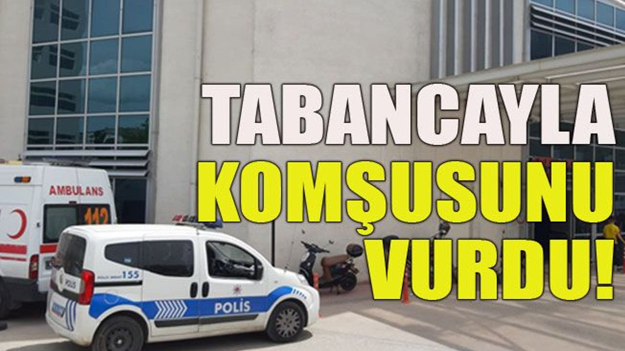 Tabancayla komşusunu vurdu!