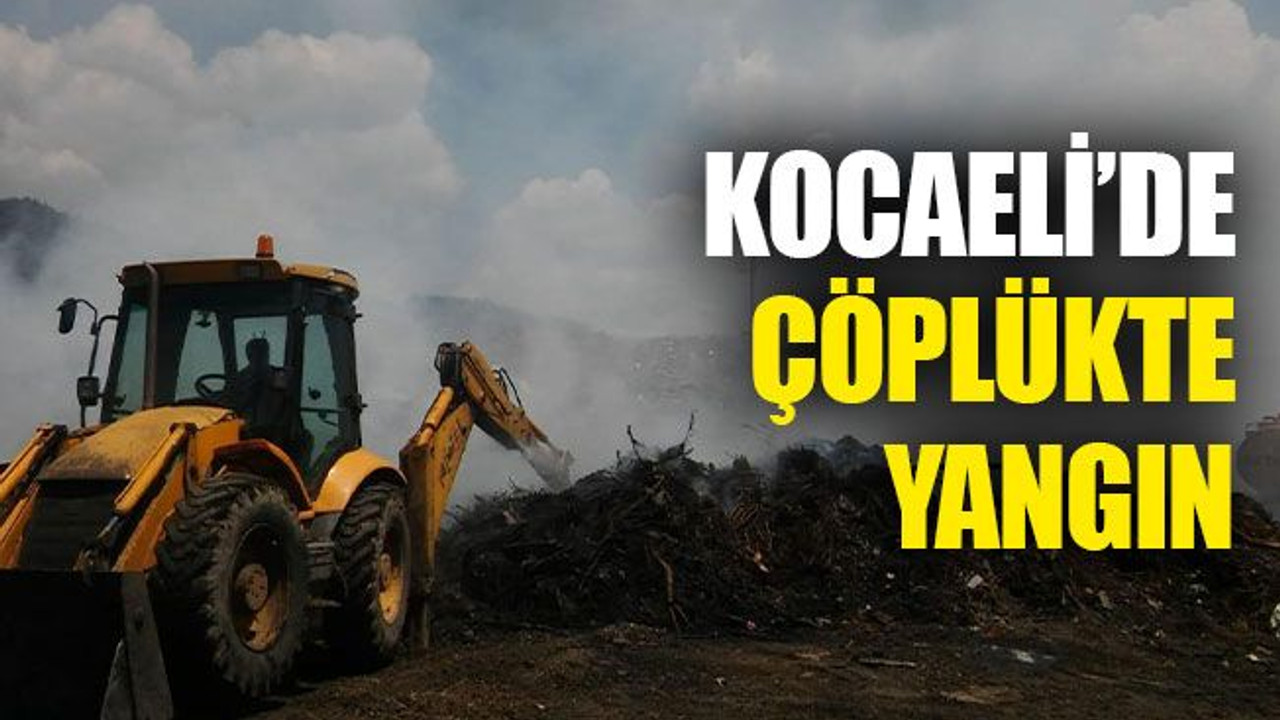 Kocaeli'de çöplükte yangın