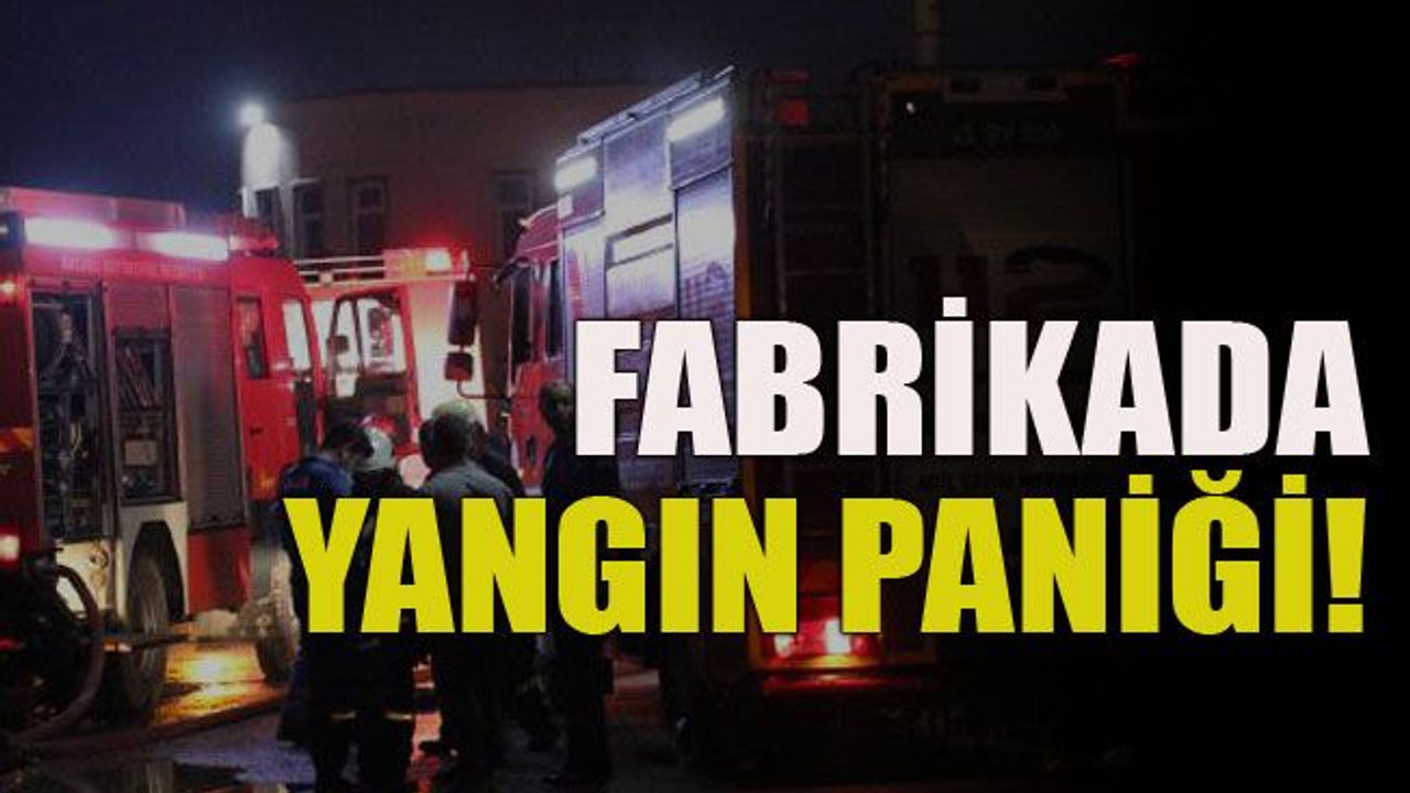Fabrikada yangın paniği!