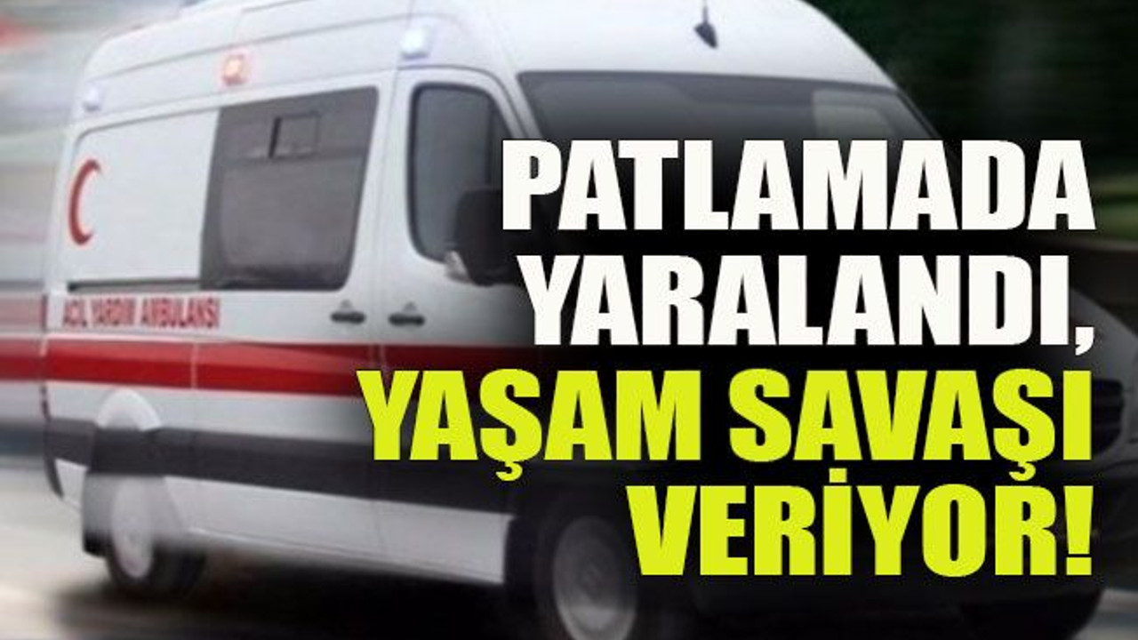 Patlamada yaralandı, Kocaeli’de yaşam savaşı veriyor!