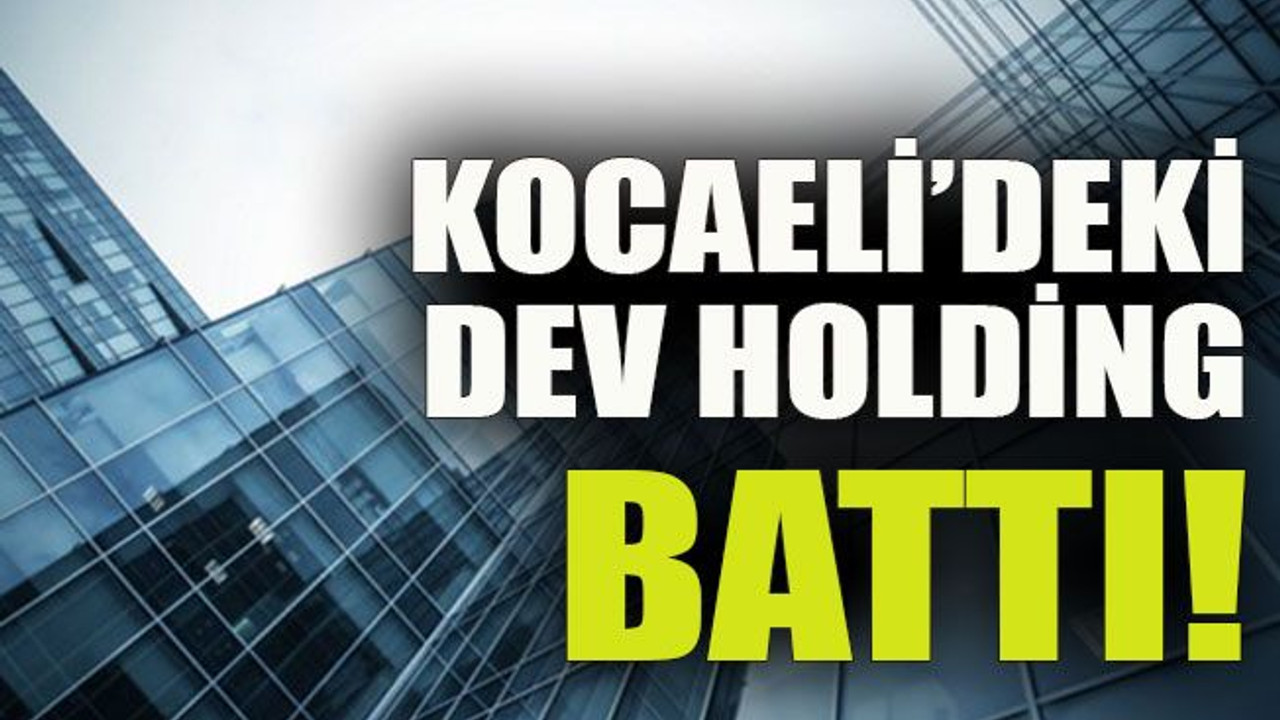 Kocaeli’deki dev holding battı!