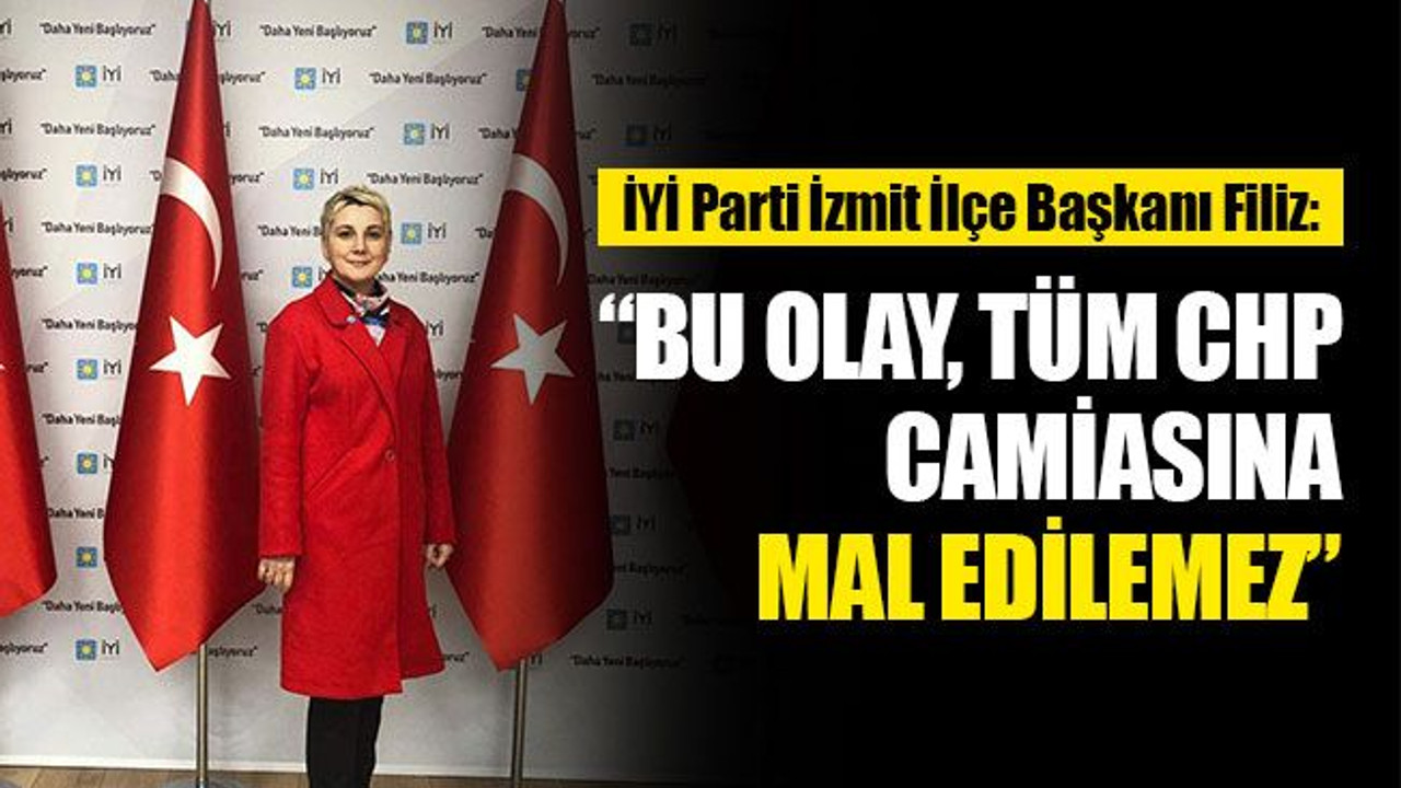 Pelin Coştur Filiz: Bu olay, tüm CHP camiasına mal edilemez
