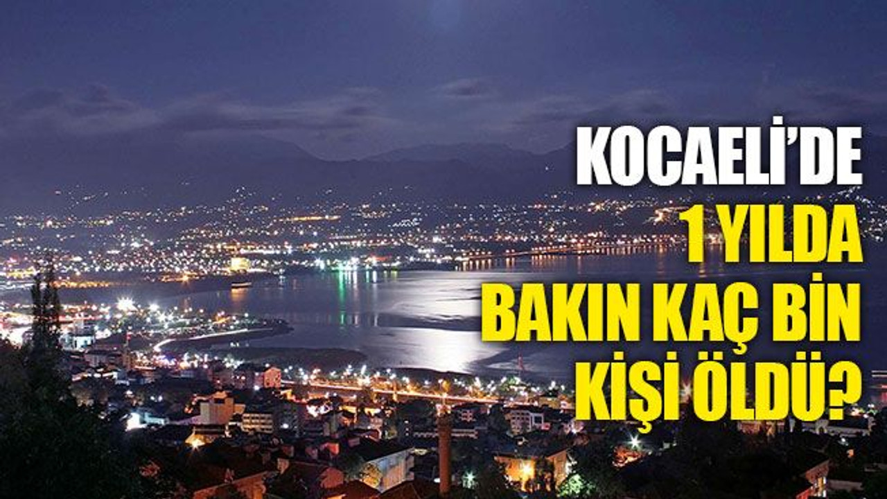 Türkiye genelinde ve Kocaeli'de bakın kaç kişi öldü!