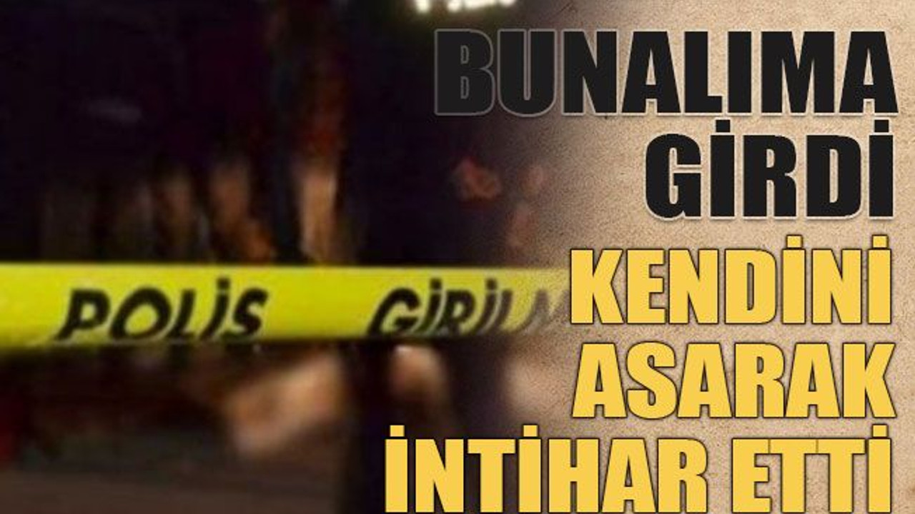 Bunalıma girdi kendini doğalgaz borusuna astı
