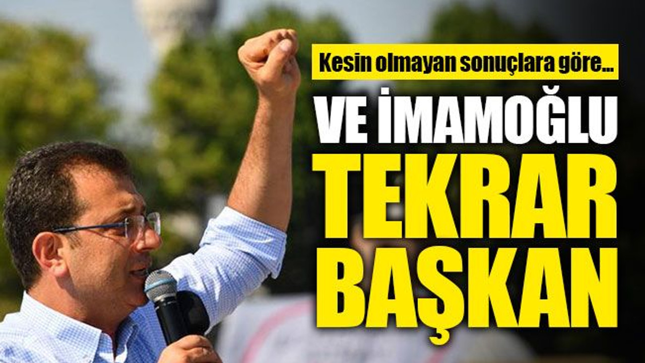 İmamoğlu, tekrar başkan