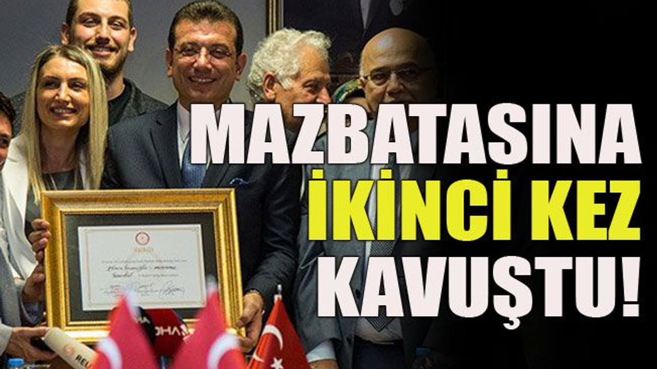 Mazbatasına ikinci kez kavuştu