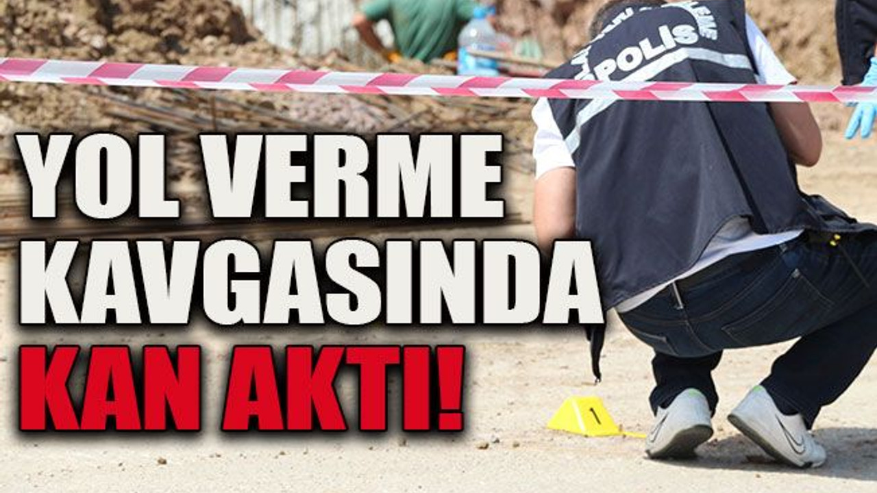 Yol verme kavgasında kan aktı!