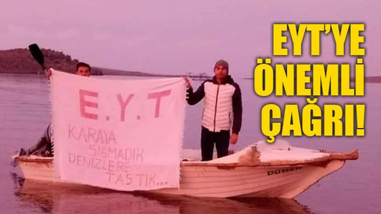 EYT'liler çözüm yolunda önemli çağrı!