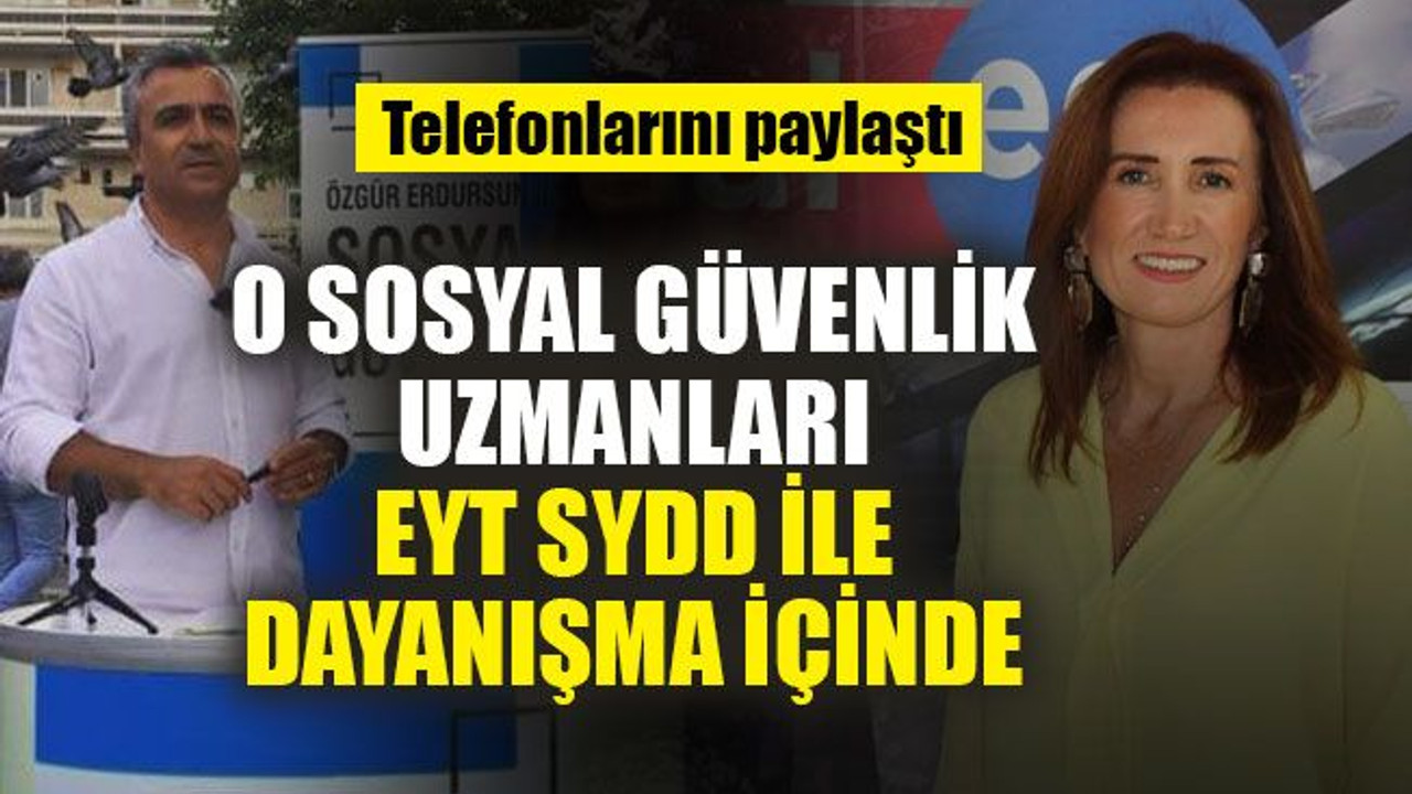 O sosyal güvenlik uzmanları, EYT ile dayanışma içinde