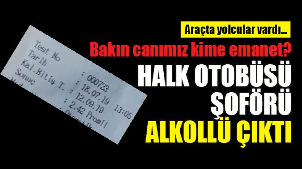İzmit'te, özel halk otobüsünde skandal!
