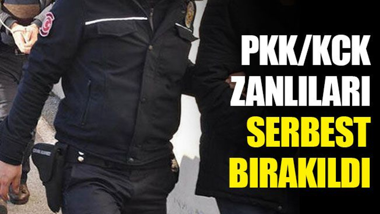 PKK/KCK zanlıları, serbest bırakıldı