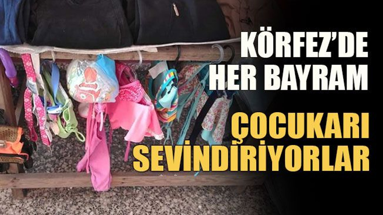 Körfez’de her bayram çocukları sevindiriyorlar