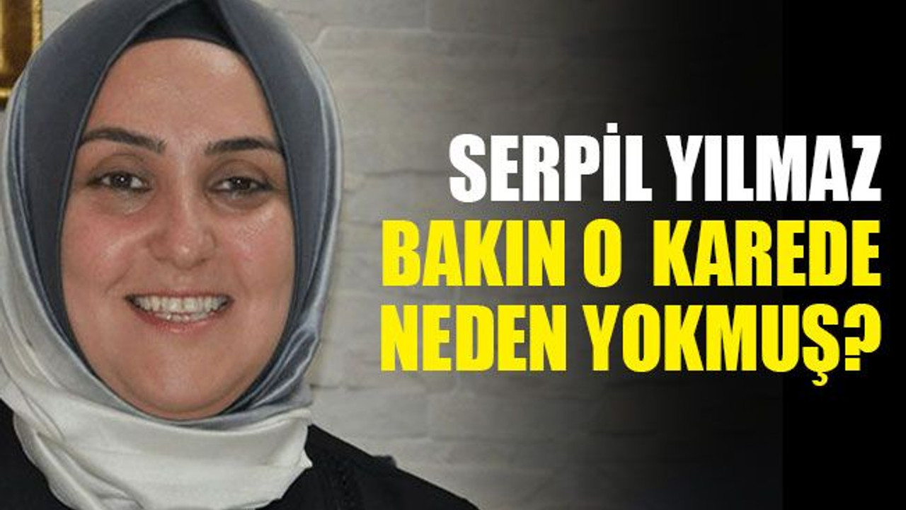 Serpil Yılmaz, bakın o karede neden yokmuş?