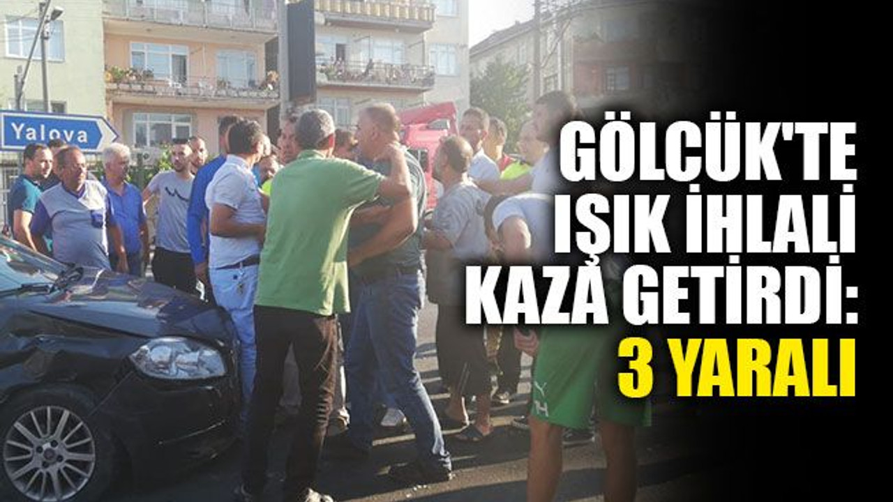 Gölcük'te kaza: 3 yaralı