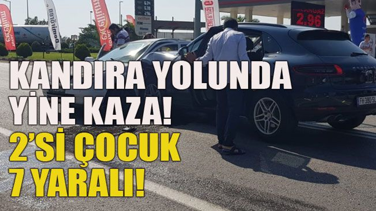 Kandıra yolunda yine Kaza! Kafa kafaya çarpıştılar