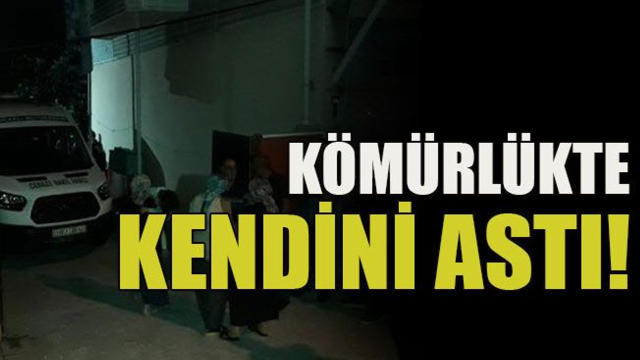 Kömürlükte kendini astı!