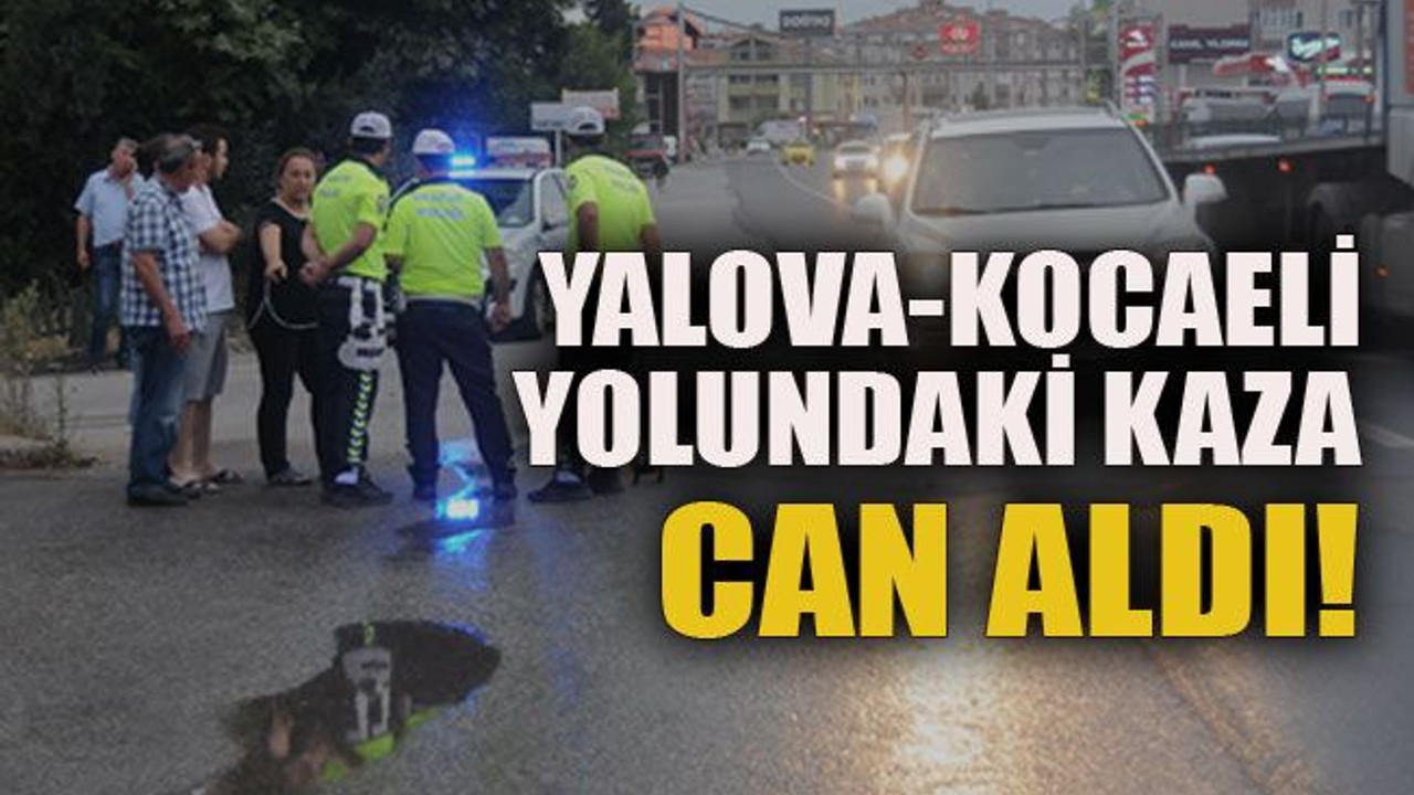 Yalova-Kocaeli yolundaki kaza can aldı!