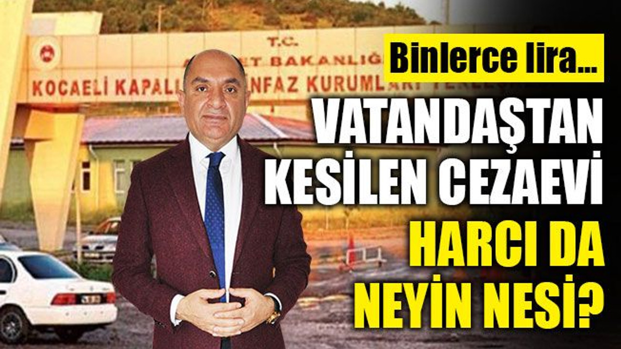 "Vatandaş, cezaevi için neden para ödüyor?"