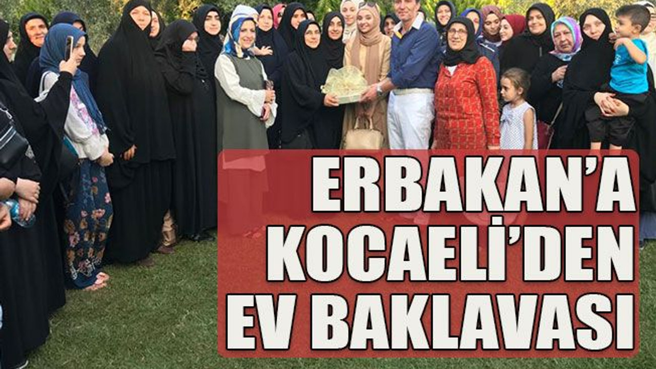 Erbakan’a Kocaeli’den ev baklavası