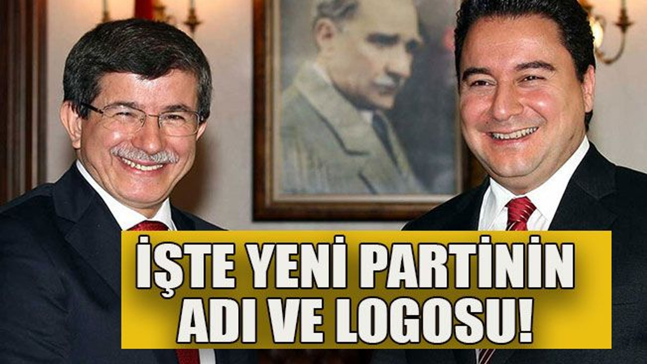 İşte yeni partinin adı ve logosu!