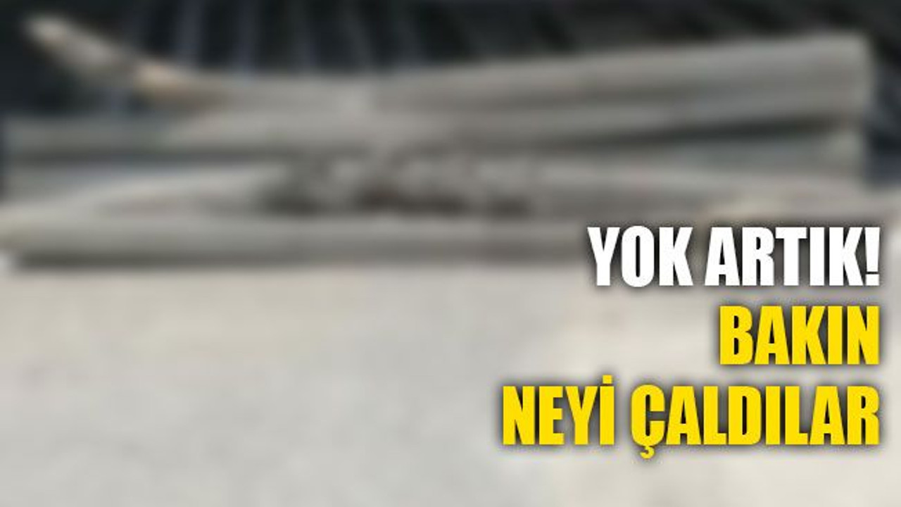 Yok artık! Bakın neyi çaldılar