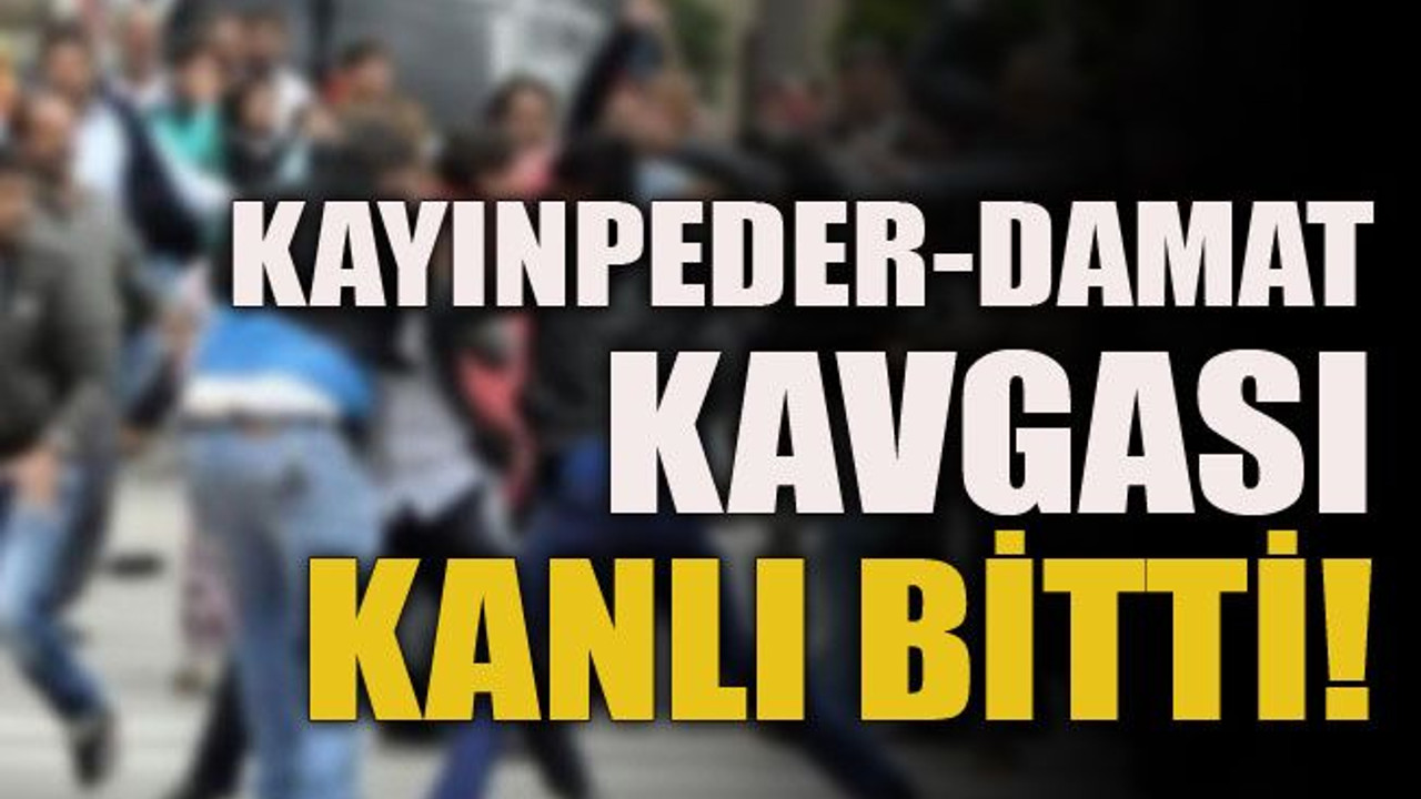 Kayınpeder-damat kavgası kanlı bitti!