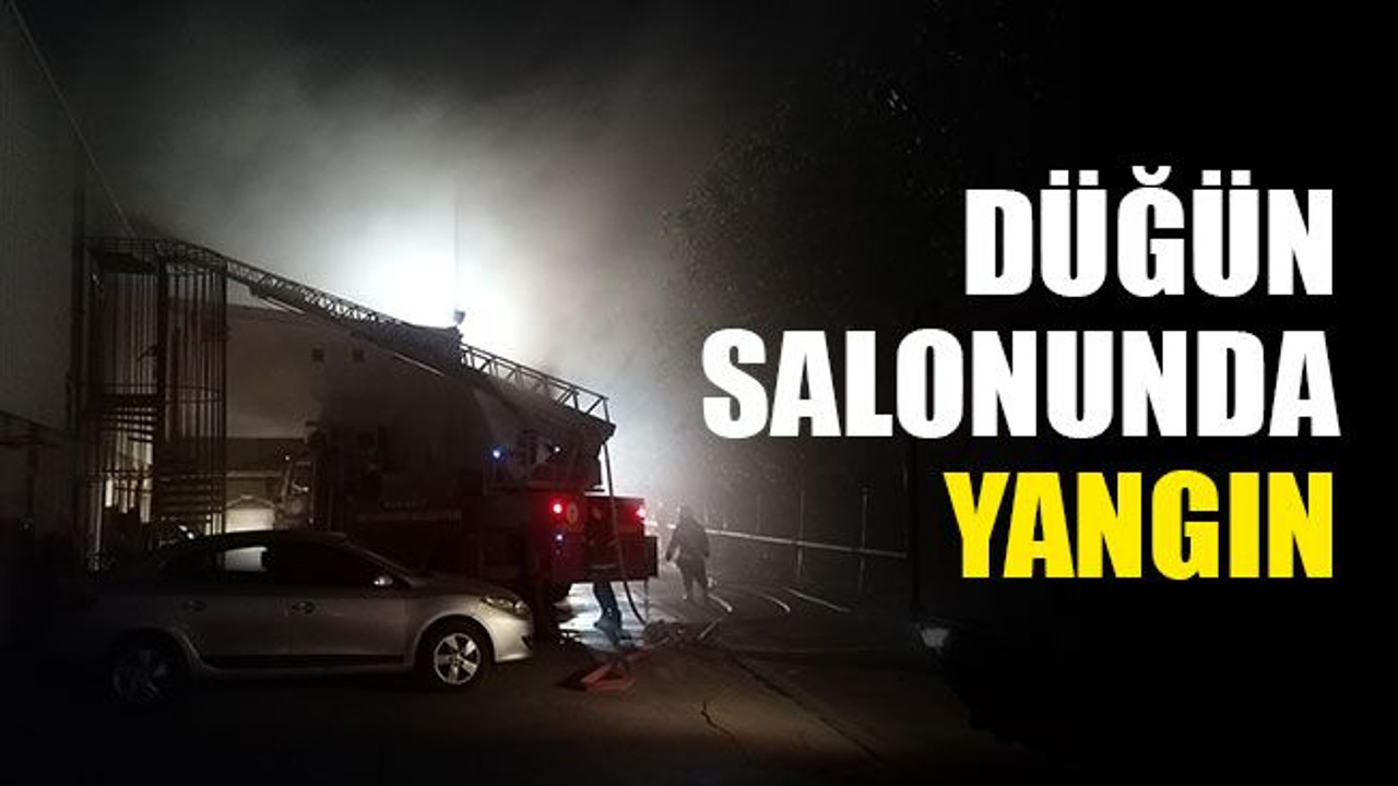 Kocaeli'de düğün salonunda yangın