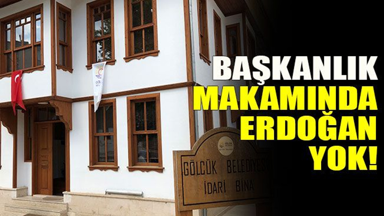 Başkanlık makamında Erdoğan yok!